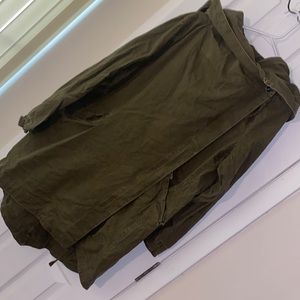 Olive Green Crossover Anorak Jacket